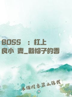 BOSS來襲：杠上無良小嬌妻