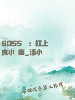 BOSS來襲：杠上無良小嬌妻