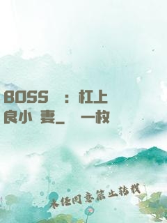 BOSS來襲：杠上無良小嬌妻