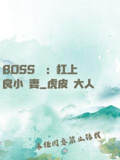 BOSS來襲：杠上無良小嬌妻