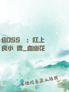 BOSS來襲：杠上無良小嬌妻