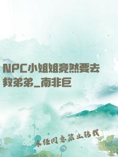NPC小姐姐竟然要去救弟弟