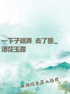 一下子就弄進去了岳