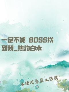 一定不能讓BOSS找到我