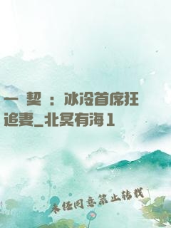 一紙契約：冰冷首席狂追妻