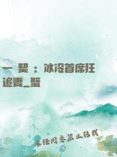 一紙契約：冰冷首席狂追妻