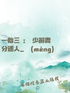 一胎三寶：陸少前妻過分迷人