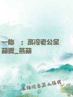一胎兩寶：高冷老公呆萌妻