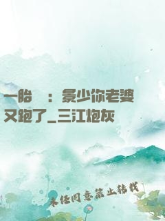 一胎雙寶：景少你老婆又跑了