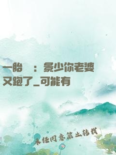 一胎雙寶：景少你老婆又跑了