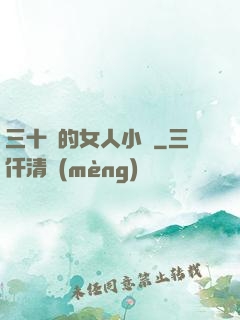 三十歲的女人小說