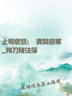 上司息怒：頑妻娶回家