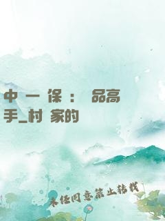 中華一號保鏢：極品高手