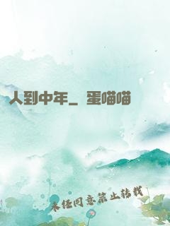 人到中年