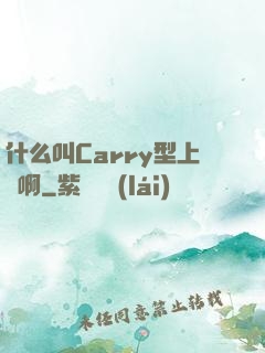 什么叫Carry型上單啊