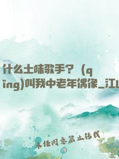 什么土味歌手？請(qǐng)叫我中老年偶像