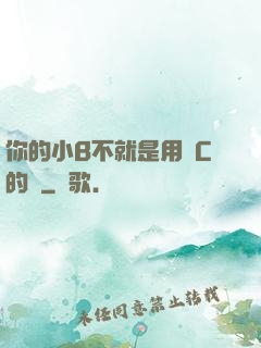 你的小B不就是用來C的嗎