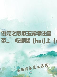 做完之后用玉器堵住皇帝