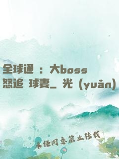 全球通緝：大boss怒追帶球妻