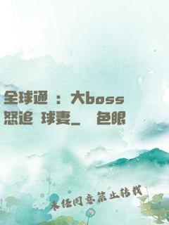 全球通緝：大boss怒追帶球妻