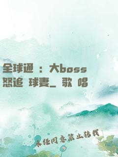 全球通緝：大boss怒追帶球妻