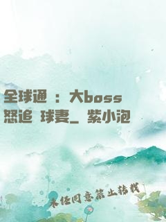 全球通緝：大boss怒追帶球妻