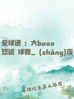 全球通緝：大boss怒追帶球妻