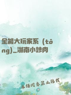 全能大玩家系統(tǒng)