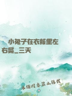 兩個小兔子在衣服里左右晃