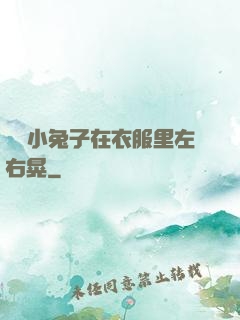 兩個小兔子在衣服里左右晃