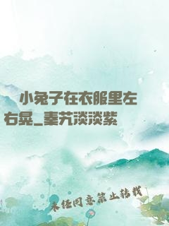 兩個小兔子在衣服里左右晃
