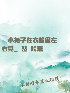 兩個小兔子在衣服里左右晃