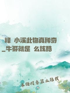 兩峰夾小溪此物真稀奇