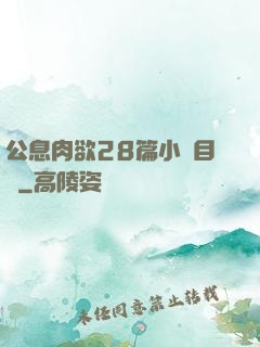 公息肉欲28篇小說目錄