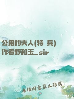 公用的夫人(特種兵)作者野和玉