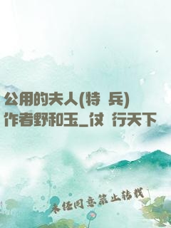公用的夫人(特種兵)作者野和玉