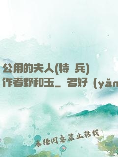 公用的夫人(特種兵)作者野和玉