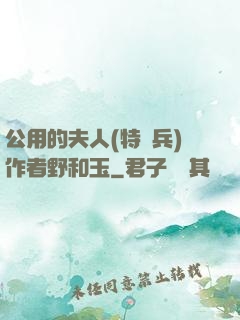 公用的夫人(特種兵)作者野和玉