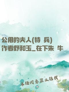 公用的夫人(特種兵)作者野和玉