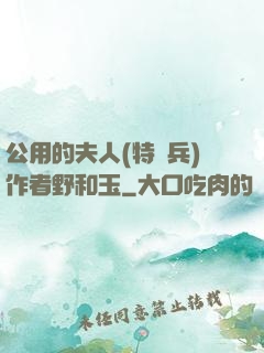 公用的夫人(特種兵)作者野和玉