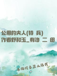 公用的夫人(特種兵)作者野和玉