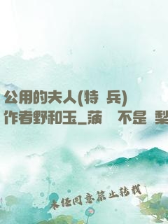 公用的夫人(特種兵)作者野和玉