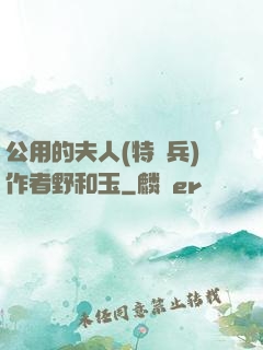 公用的夫人(特種兵)作者野和玉