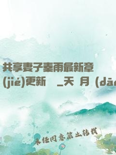 共享妻子秦雨最新章節(jié)更新時間