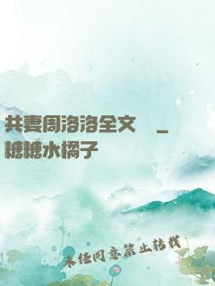 共妻周洛洛全文閱讀