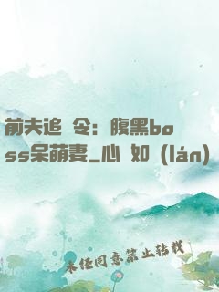 前夫追緝令：腹黑boss呆萌妻