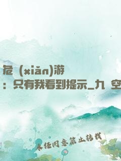 危險(xiǎn)游戲：只有我看到提示