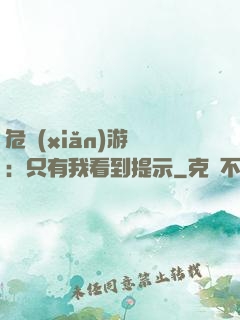 危險(xiǎn)游戲：只有我看到提示