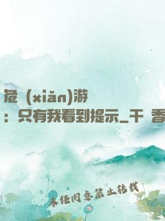 危險(xiǎn)游戲：只有我看到提示