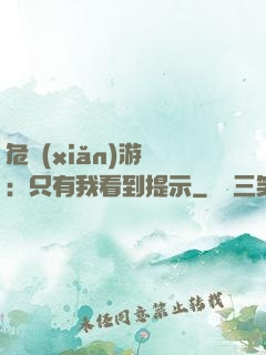 危險(xiǎn)游戲：只有我看到提示